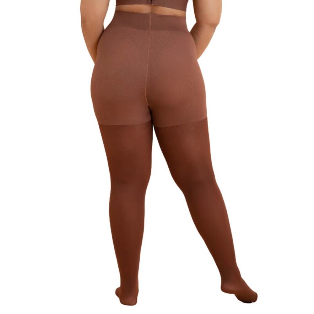 Shapermint Tear-Proof Shaping Tights in Chocolate, Size L